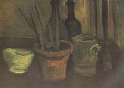 Vincent Van Gogh Still Life with Paintbrushes in a Pot (nn04) oil